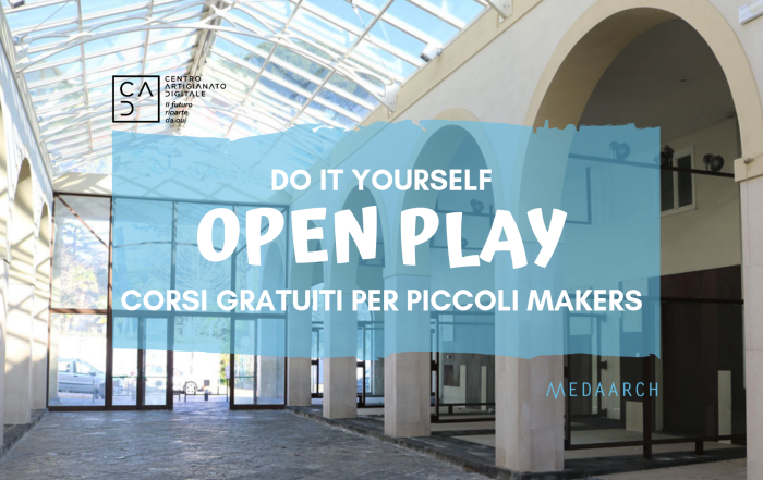 Il 9 dicembre al Centro per l'Artigianato Digitale c'è l'OPEN PLAY laboratori gratuiti per i bambini!